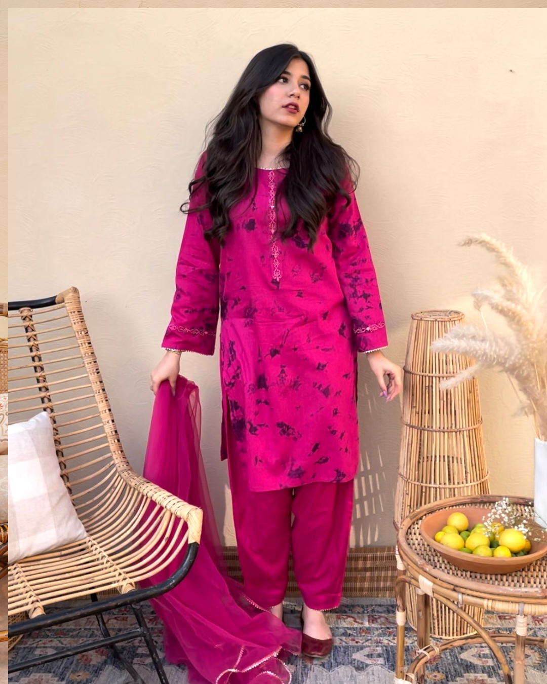 Mehru- Fuchsia Pink